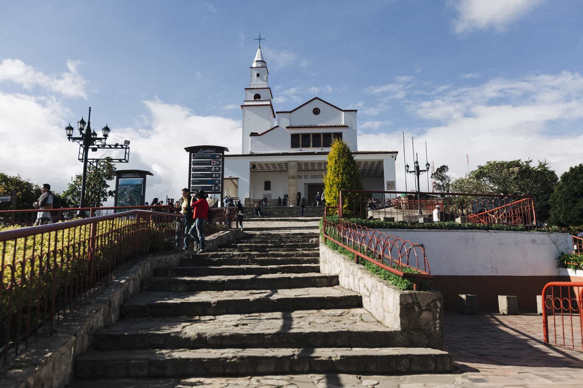 architecture photography of monserrate bogota colombia