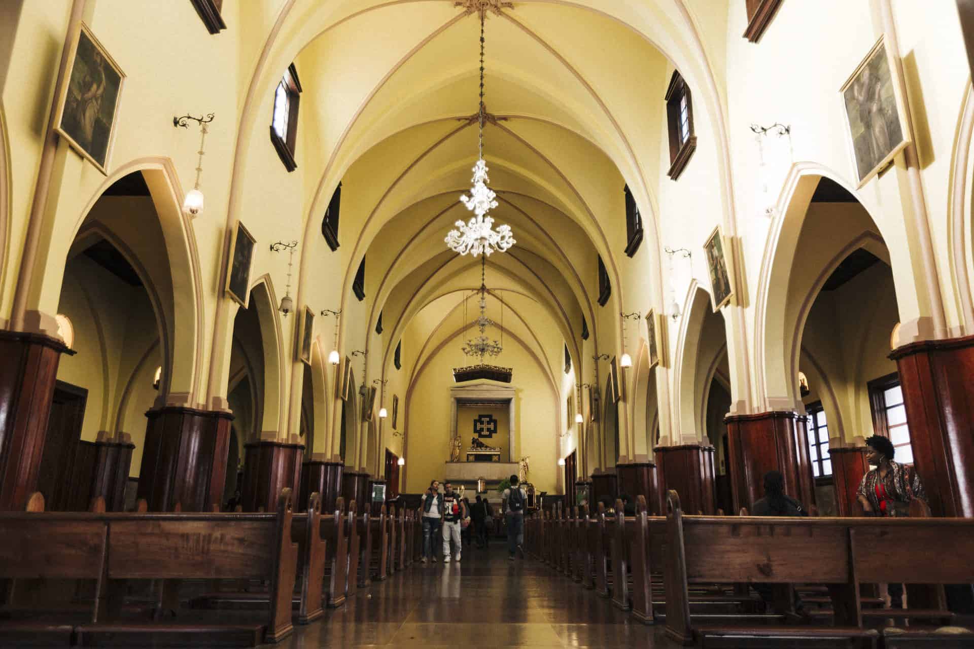 architecture photography of monserrate bogota colombia